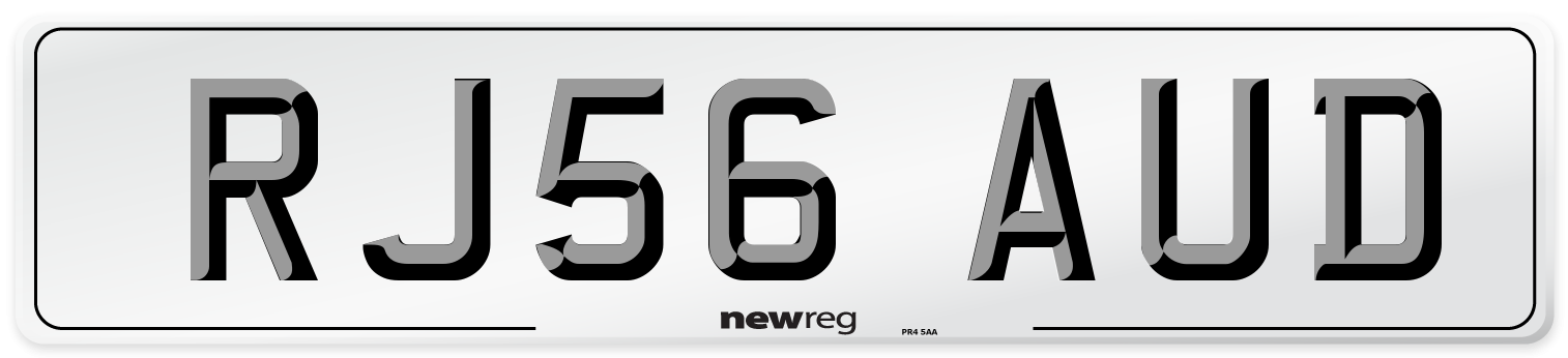 RJ56 AUD Number Plate from New Reg